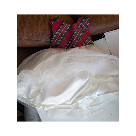 Plaid Holiday Baby Girl Dress 18 Months Festive Christmas Dress Red Green White - Picture 7 of 11